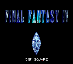 Final Fantasy IV title screen