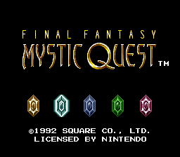 Final Fantasy - Mystic Quest title screen