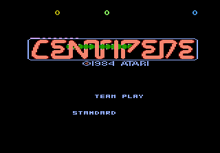 Centipede title screen