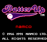 Batter Up title screen