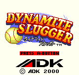 Dynamite Slugger title screen