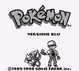 Pokemon - Versione Blu title screen