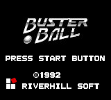Buster Ball title screen