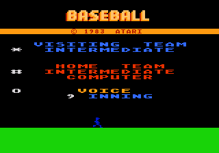 RealSports Baseball title screen