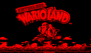 Virtual Boy Wario Land title screen