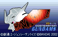 SD Gundam G Generation - Mono-Eye Gundams title screen
