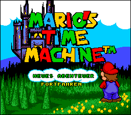 Mario's Time Machine title screen