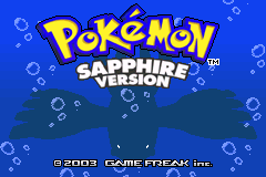 口袋妖怪蓝宝石 Pokemon - Sapphire Version title screen
