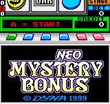 Neo Mystery Bonus - Pocket Casino Series title screen