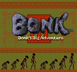 Bonk III - Bonk's Big Adventure title screen