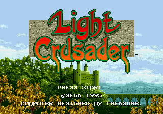 光明十字军 title screen
