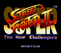 超级街头霸王2 - 未解决 title screen