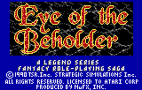 Eye of the Beholder title screen