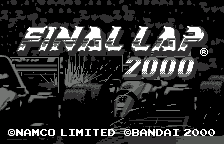 Final Lap 2000 title screen