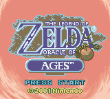 Legend of Zelda, The - Oracle of Ages title screen