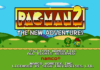 Pac-Man 2 - The New Adventures title screen