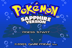 口袋妖怪-蓝宝石V1.1版 Pokemon - Sapphire Version title screen