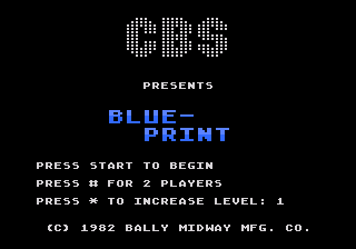 Blue Print title screen