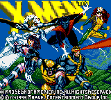X-Men title screen