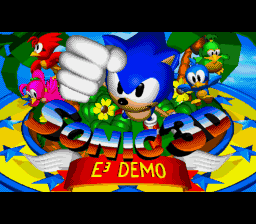 Sonic 3D Blast title screen