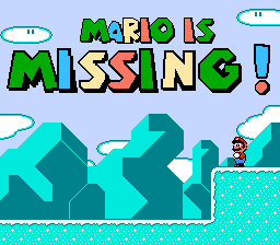 Mario is Missing! title screen