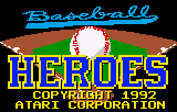 Baseball Heroes title screen