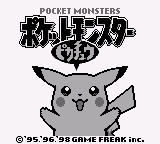 Pocket Monsters - Pikachu title screen