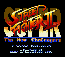 Super Street Fighter II - The New Challengers title screen