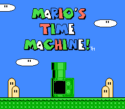 Mario's Time Machine title screen