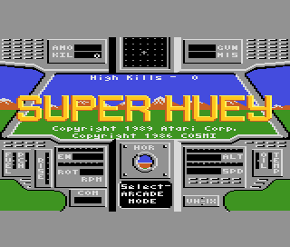 Super Huey UH-IX title screen