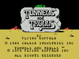Tunnels & Trolls title screen