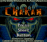 Chakan title screen