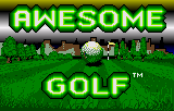 Awesome Golf title screen