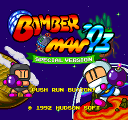 Bomberman '93 title screen