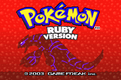 口袋妖怪红宝石 Pokemon - Ruby Version title screen