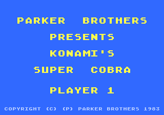 Super Cobra title screen