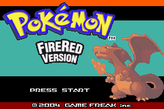 Pokemon - Fire Red Pokemon - Fire Red Version title screen