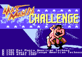 Mat Mania Challenge title screen