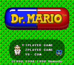 Dr. Mario title screen