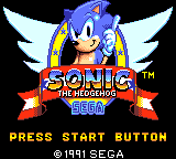 Sonic The Hedgehog title screen
