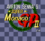Ayrton Senna's Super Monaco GP II title screen