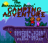 Berenstain Bears' Camping Adventure, The title screen