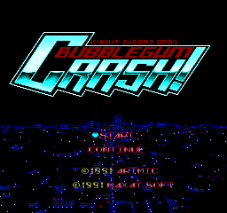 Bubblegum Crash! - Knight Sabers 2034 title screen