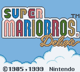 Super Mario Bros. Deluxe title screen