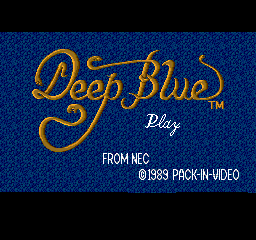 Deep Blue title screen