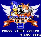 Sonic The Hedgehog 2 title screen
