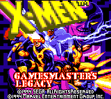 X-Men - Gamemaster's Legacy title screen