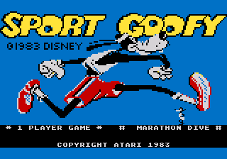 Sport Goofy title screen