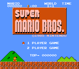 Super Mario Bros. - 25th Anniversary title screen