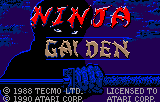 Ninja Gaiden title screen